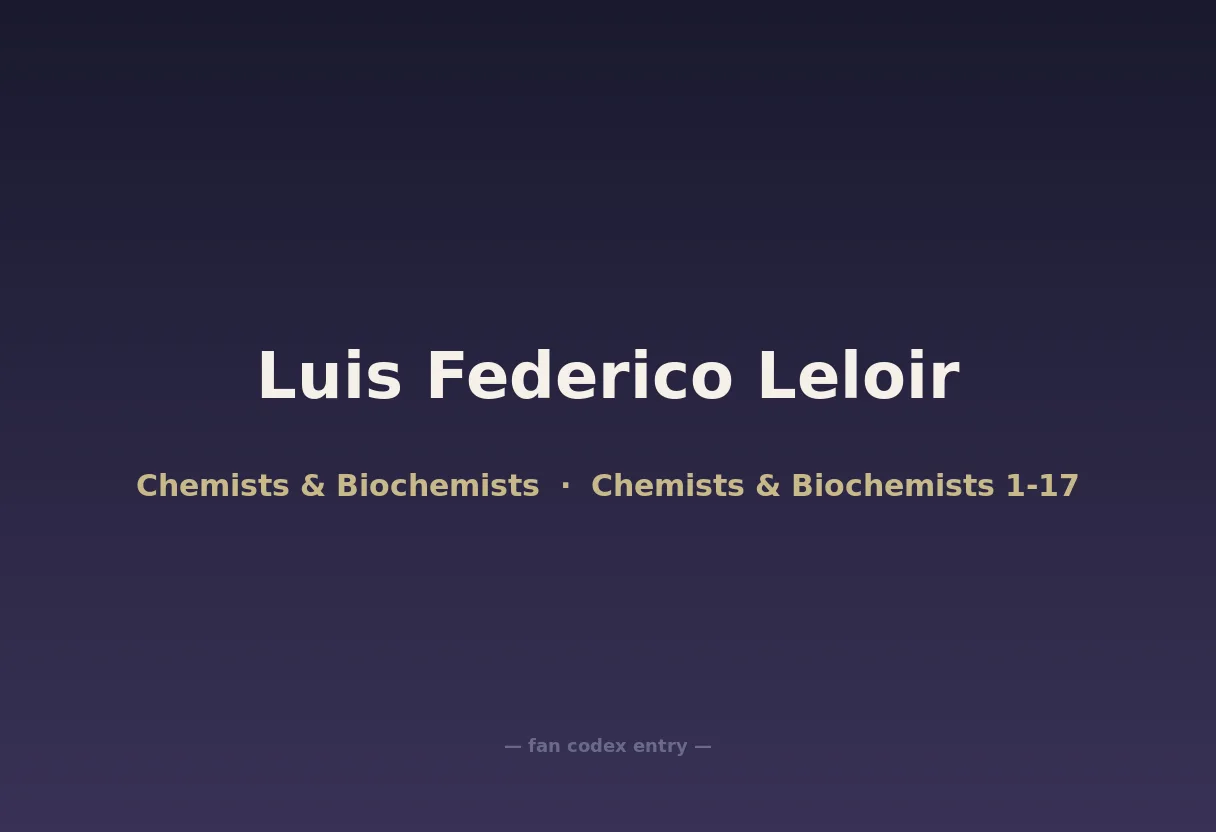 Luis Federico Leloir