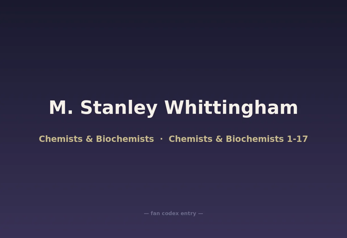 M. Stanley Whittingham