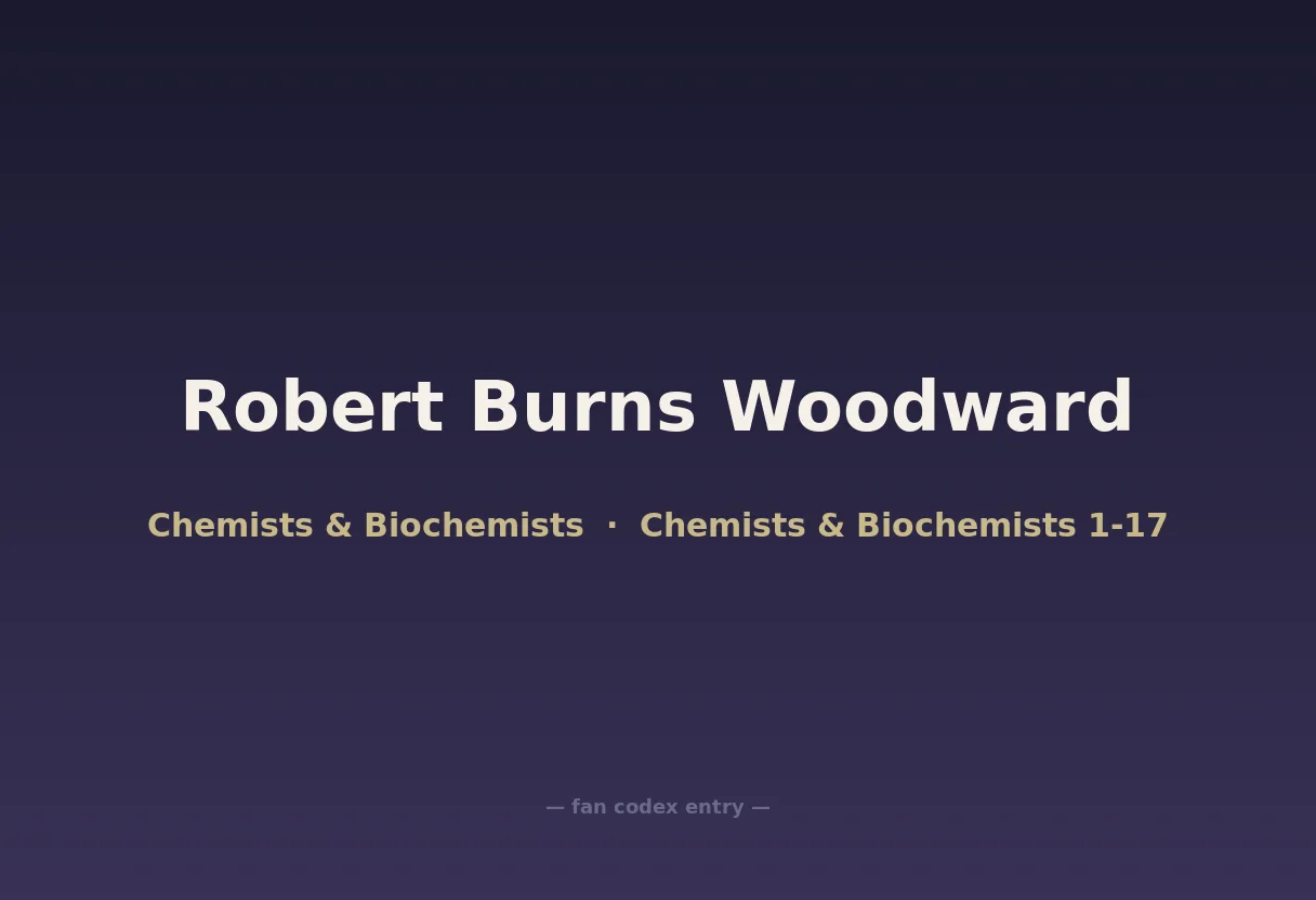 Robert Burns Woodward
